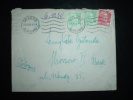 LETTRE TYPE MARIANNE DE GANDON 15 F + 5 F X2 OBL. MECANIQUE 29-IV-50 GRASSE (06 ALPES-MARITIMES) - 1945-54 Maríanne De Gandon