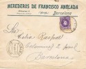 6601. Carta GUALBA (Barcelona) 1907. Alfonso XIII - Covers & Documents