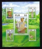 FIJI 2006 -  HOJA BLOQUE DE GOLF DEDICADA AL HEROE LOCAL VIJAY SING - Golf