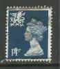 WALES GB 1988 QE 14p DEEP BLUE USED STAMP SG W40.(J323) - Galles