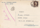 TRAPANI / PALERMO - Cartolina   23.1.1942 - " Cav. Avv. Vincenzo Alletto " - Imper. Cent. 30 Isolato - Publicity