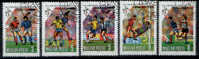 MAGYAR / ITALY / FOOTBALL WORLD CHAMPIONSHIP / ITALY 90 / 5 VFU STAMPS / 2 SCANS . - 1990 – Italien