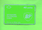 UK - Optical Phonecard/Oil Or Gas Rig Use Only As Scan - Plateformes Pétrolières