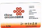 CINA (CHINA) - UNICOM  (REMOTE)   - LOGO 50  EXP. 12.07  - USED -  RIF. 2892 - Chine