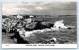 POSTCARD WESTON SUPER MARE ANCHOR HEAD REAL PHOTO RPPC PLC 17 - Other & Unclassified