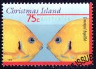 Christmas Island 1995 Marine Life 75c Lemonpeel Angelfish Used - Christmas Island