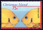 Christmas Island 1995 Marine Life 75c Lemonpeel Angelfish Used - - Christmas Island