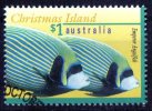 Christmas Island 1995 Marine Life $1 Emperor Angelfish Used - Christmas Island