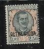 OLTRE GIUBA 1926 SOPRASTAMPATI DEL REGNO LIRE 2,50 MNH - Oltre Giuba