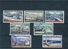 1958-Greece- "Harbours" Airpost Issue- Complete Set Used/usH/MNH - Gebruikt