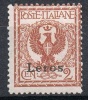 Ital. Ägäis, 1912, Leros, 2 Cent., MiNr. 3V, Ungebraucht (a010701) - Egeo (Lero)