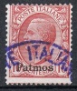 Ital. Ägäis, 1912, Patmos, 10 Cent., MiNr. 5VIII, Gestempelt (a010801) - Aegean (Patmo)
