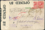 N°139-140(2) Obl Mécanique De LONDON S/L. De Juillet 1918 Vers San Pedro (Mexico) (Mexique - Etat De Durango) Bandes De - Storia Postale