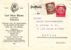 Perforés - Allemagne - Carte Postale De 1934 - Fleurs - Perforiert/Gezähnt