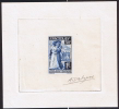 FRANCAIS RAPATRIES D´ESPAGNE N° 401. EA En Bleu Signée - Artist Proofs