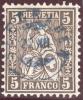 Heimat ZH SEEGRÄBEN 186?-12-22 Blau Zwergstempel Auf Zu#30 Sitzende Helvetia - Used Stamps