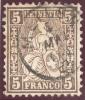 Heimat ZH MEILEN 186?-05-01 Fingerhut-stempel Auf Zu#30 Sitzende Helvetia - Postage Due