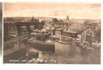 Jolie CP Ancienne Glacée Angleterre Newcastle On Tyne General View - Ed C. O. Hey County Hotel Buildings - Newcastle-upon-Tyne