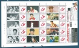 Belgique: Duostamp 3182 - La Feuille Elvis Presley - Chanteurs