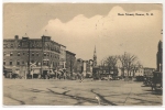 KEENE - MAIN STREET - NH 1945 POSTCARD Sent To NEW ROCHELLE - STAMP PRESIDENTIAL ISSUE IMPERF ON TWO SIDES - Altri & Non Classificati