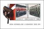 2008 DENMARK ROYAL GUARD MS OF 2V - Unused Stamps