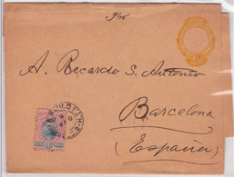 BRESIL - ENTIER POSTAL - BANDE JOURNAL De SAO PAULO Pour BARCELONA (ESPAGNE) - Interi Postali