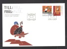 SUEDE N° 2238 & 2239 Obl. S/ Enveloppe FDC Illustrée - FDC