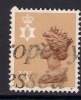 NORTHERN IRELAND GB 1986 13p PALE CHESTNUT USED MACHIN STAMP SG N137Ea.(J450 ) - Irlande Du Nord