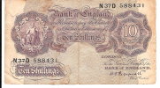 GRANDE  BRETAGNE  ---     10  SHILLINGS - Tunesien