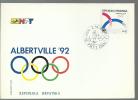 ALBERTVILLE '92, 1992., Croatia, FDC - Winter 1992: Albertville