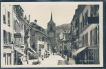 Moudon, Rue Du Temple, Animée, Clocher, - Moudon