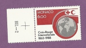 MONACO TIMBRE N° 1637 NEUF SANS CHARNIERE CROIX ROUGE - Carnets