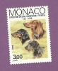 MONACO TIMBRE N° 1624 NEUF SANS CHARNIERE EXPOSITION CANINE INTERNATIONALE CHIEN LE TECKEL - Carnets