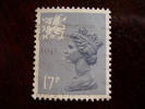 GB REGIONAL " WALES "  SCARCE TOP CATALOGUE VALUE DEFINITIVE USED 17p TYPE II. - Pays De Galles