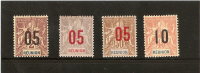 REUNION N 72/73/76/77/ Neuf X - Unused Stamps