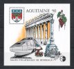 BLOC CNEP AQUITAINE 90 SALON PHILATELIQUE BORDEAUX VIGNOBLE TGV - CNEP