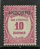 ANDORRA- ESTOS SELLOS O SIMILARES C0N FIJASELLOS ++ CATALOGO M. ABAD Nº  10 - Neufs