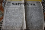 1869 ROLNIFCHE BOTFSZEITUNG>> KOHLN 28 FEBR. DEUTSCHE REICH  ALLEMAGNE GERMANY QUOTIDIEN - Sonstige & Ohne Zuordnung