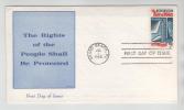 USA FDC 1-7-1966 Bill Of  Rights With Prestige Cachet - 1961-1970