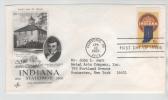 USA FDC 21-5-1966 Indiana Statehood With Art Craft Cachet (the Flap On The Backside Of The Cover Is Missing) - 1961-1970