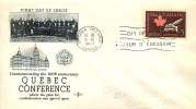 1964  Quebec Conference Rose Craft Cachet       Sc 432 - 1961-1970