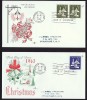 1965 Christmas   Rose Craft  Cachet   Matched Addresses    Sc 443-4 - 1961-1970