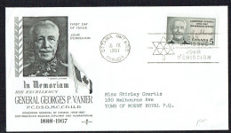 1967  Georges Vanier Governor General  Rose Craft Cachet   Sc 474 - 1961-1970