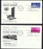 1970  United Nations   Rose Craft Cachet   Sc 513-4 - 1961-1970