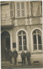 Carte Photo Real Photo  Façade Banque Et Employés  Paris 1908 - Banche