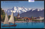 Villeneuve - Depuis Le Lac, Avec Barque Du Léman (6888) - Villeneuve