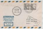 Sweden Aerogramme First SAS DC-7C Flight Stockholm - Tokyo Via The North Pole 24-2-1957 - Storia Postale