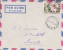 FORT ROUSSET / CONGO 1956 / AFRIQUE / COLONIES FRANCAISES / LETTRE AVION - Lettres & Documents