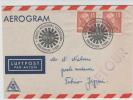 Sweden Aerogramme First SAS DC-6 Flight Stockholm - Tokyo Via India 25-4-1951 - Covers & Documents