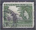 KUT 1954 Queen Elizabeth - Mount Kilimanjaro - 2s. Black And Green  FU - Kenya, Uganda & Tanganyika